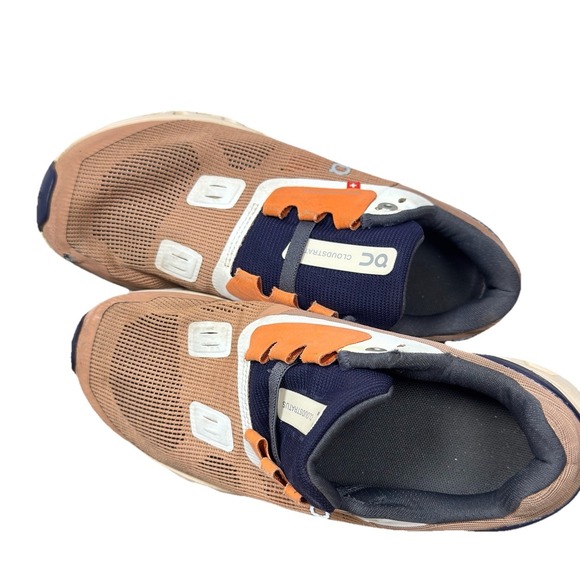 On Cloudstratus 2 Shoes Womens 6.5 Pink Cork Fawn Running Sneakers - Picture 3 of 8